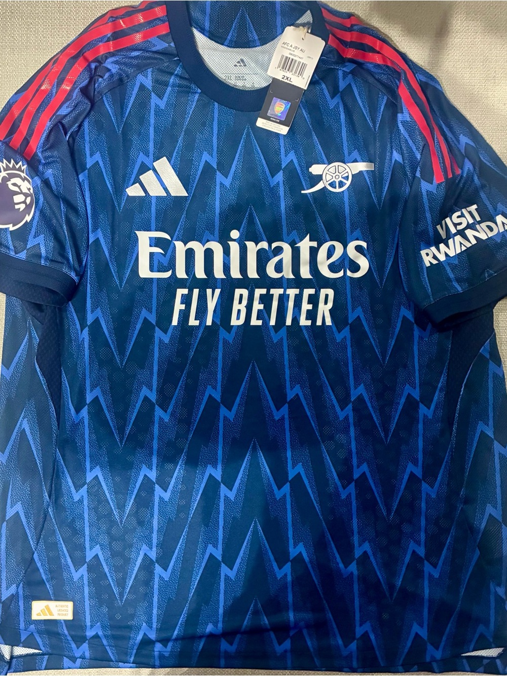 Adidas Arsenal third kit 24/25 premier league patch player version men’s 2xl